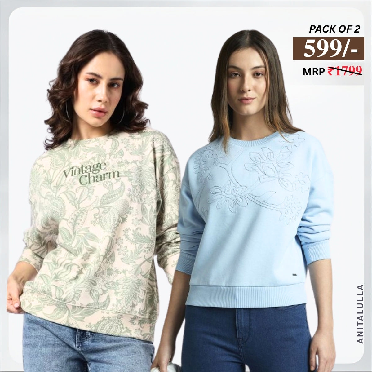 2 Stylish Sweatshirts in Orange & Black| Soft, Cozy & Trendy | Up to 50% Off |SS-05