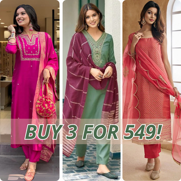 Premium Cotton Kurta Pant Dupatta Combo – Perfect for Daily Wear & Elegant Partywear | DS-11