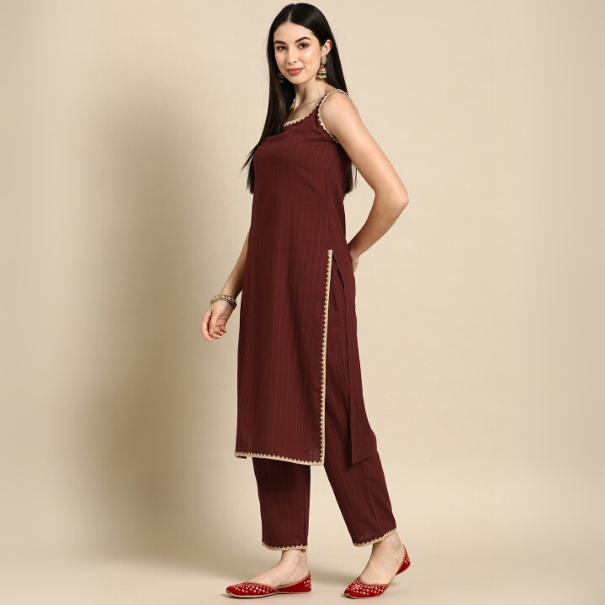 Designer Women's Kurta Set with Dupatta for Festive Wear |