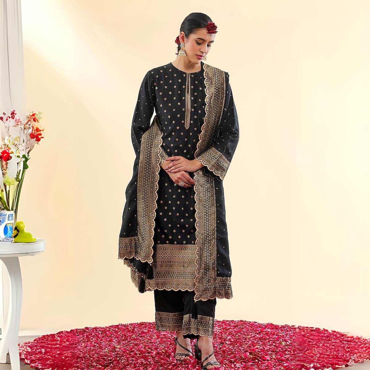 Celebrate Tradition with Our 3 Combo Festive Kurta Sets + Dupatta | FK-06
