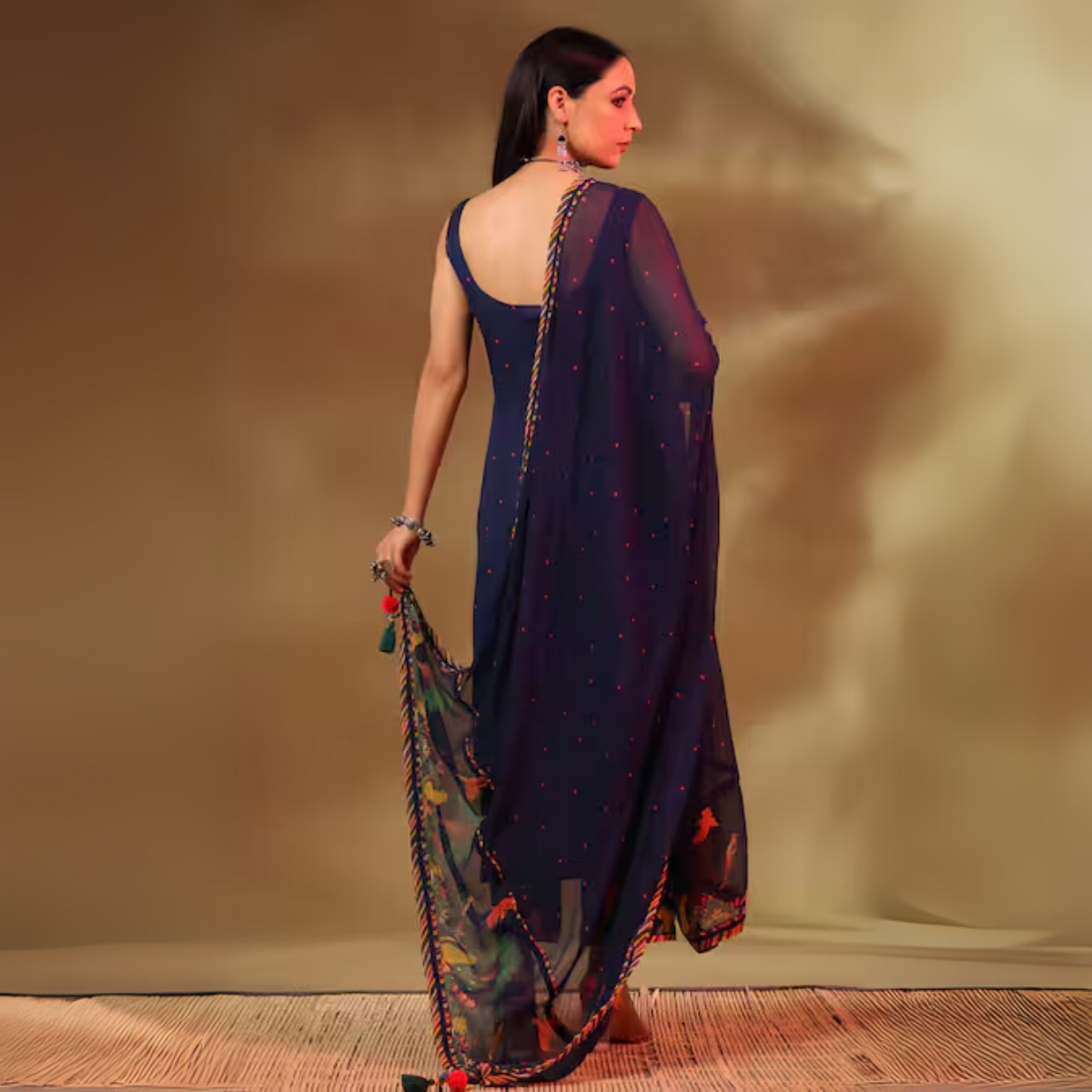 Designer Women's Kurta Set with Dupatta for Festive Wear |