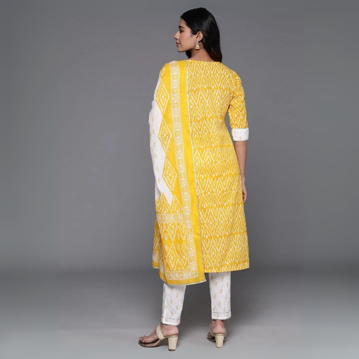 Ethnic 3-Piece Women Kurta Set with Dupatta | Ethnic Wear Made Effortless | WK-08