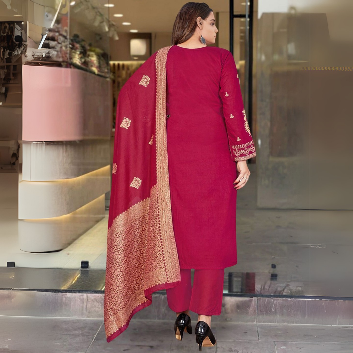 Premium Cotton Kurta Pant Dupatta Combo – Perfect for Daily Wear & Elegant Partywear | DS-06