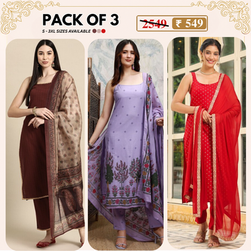 Designer Women's Kurta Set with Dupatta for Festive Wear |