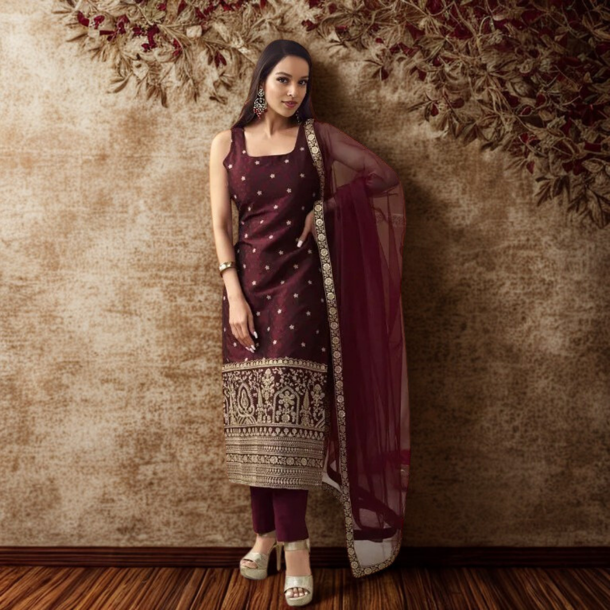 Premium Cotton Kurta Pant Dupatta Combo – Perfect for Daily Wear & Elegant Partywear | DS-12