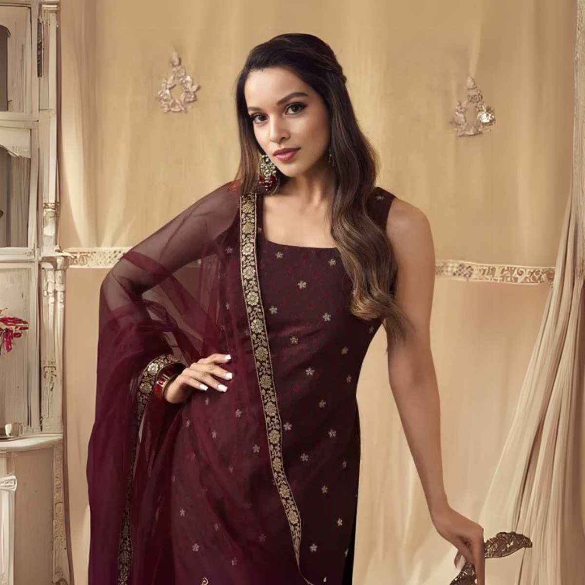 Premium Cotton Kurta Pant Dupatta Combo – Perfect for Daily Wear & Elegant Partywear | DS-12