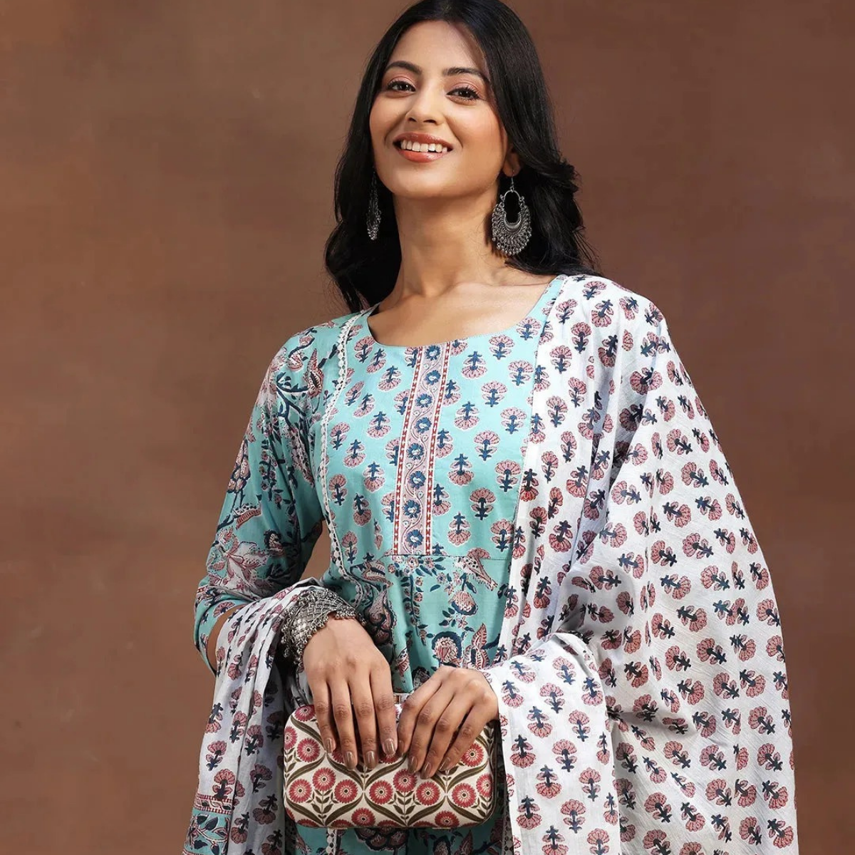 Ethnic 3-Piece Women Kurta Set with Dupatta | Ethnic Wear Made Effortless | WK-07