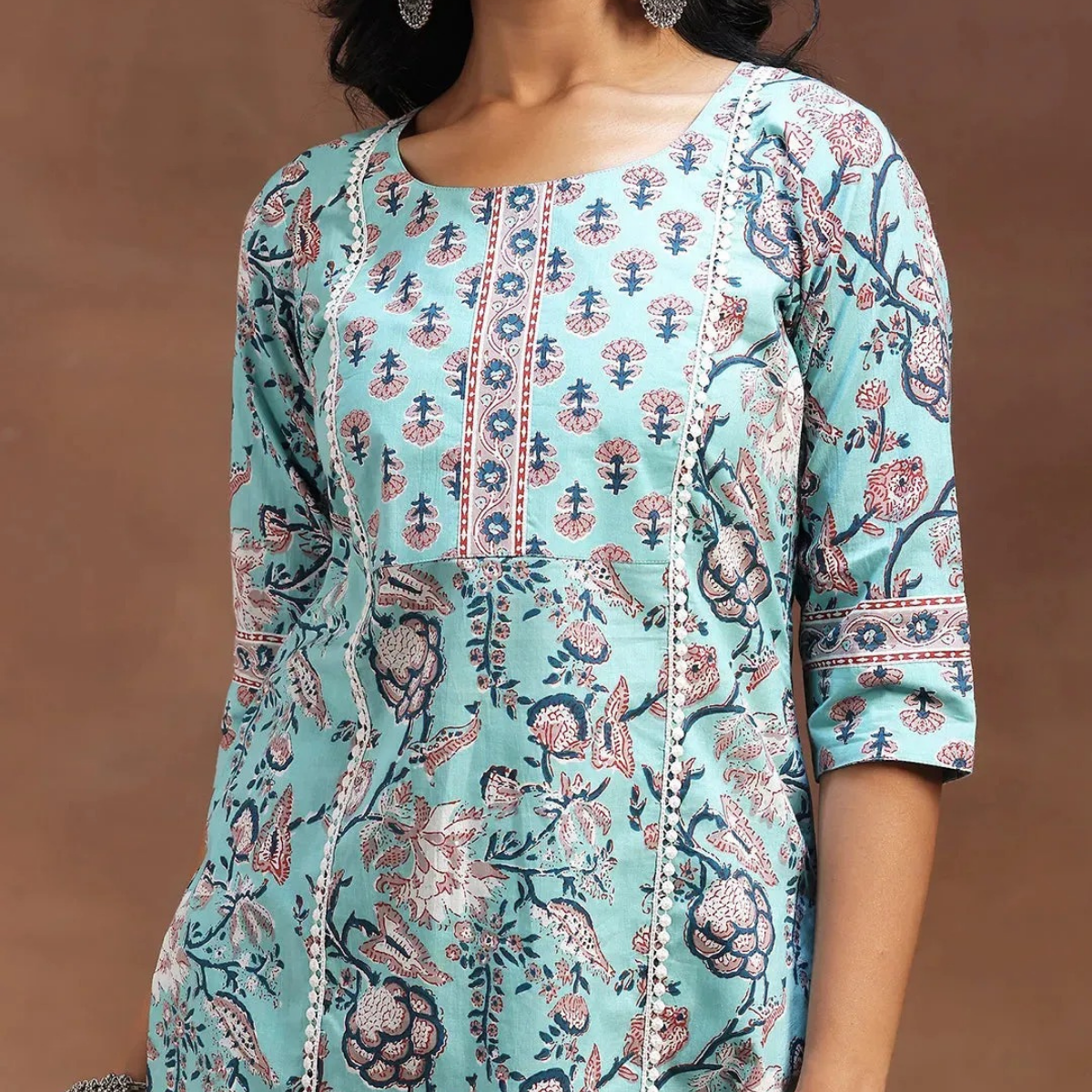 Ethnic 3-Piece Women Kurta Set with Dupatta | Ethnic Wear Made Effortless | WK-07