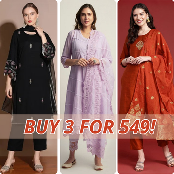 Premium Cotton Kurta Pant Dupatta Combo – Perfect for Daily Wear & Elegant Partywear| DS-01