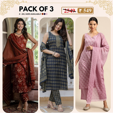 Designer Women's Kurta Set with Dupatta for Festive Wear |