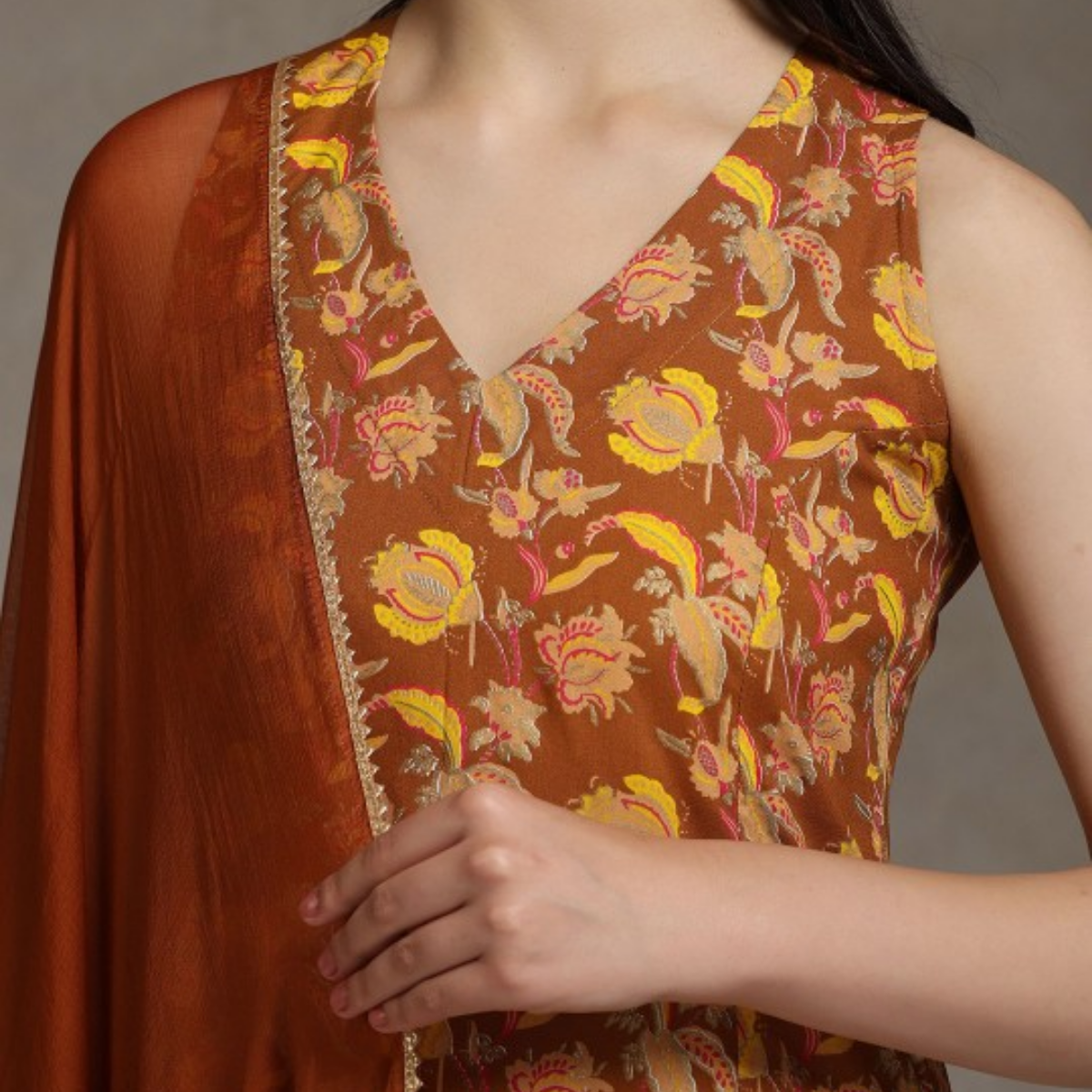 Designer Women's Kurta Set with Dupatta for Festive Wear |